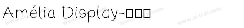 Amélia Display字体转换